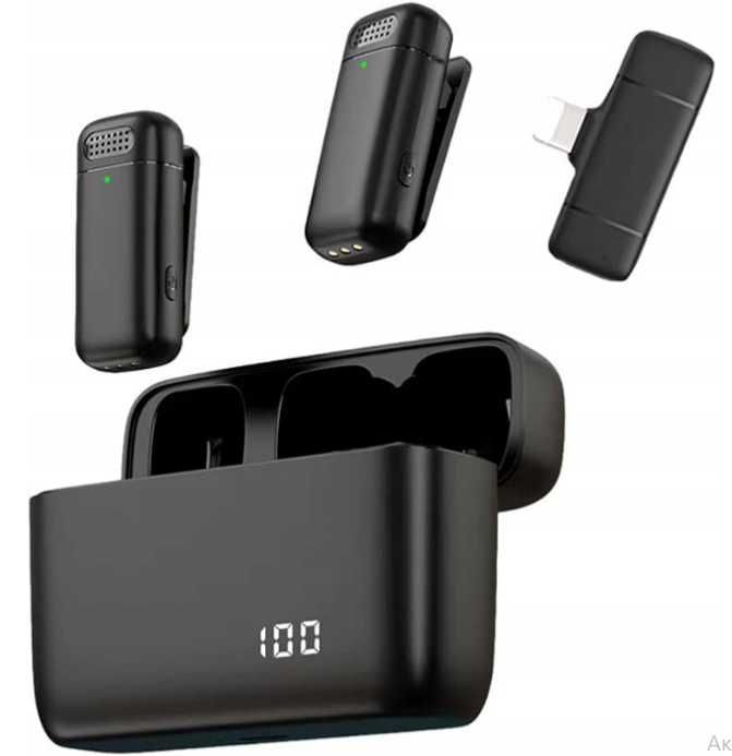 Zestaw 2 mikrofonów K13 nagrywanie HD Plug&Play automatyczne ttst1533