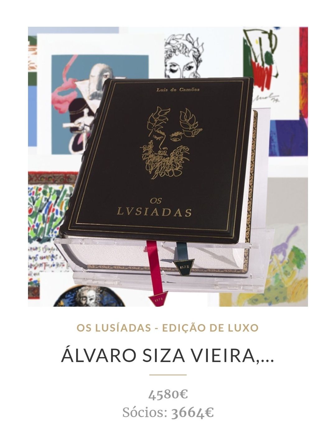 Álbum dos Lusíadas com serigrafias. Ed. Limitada Antonio Prates
