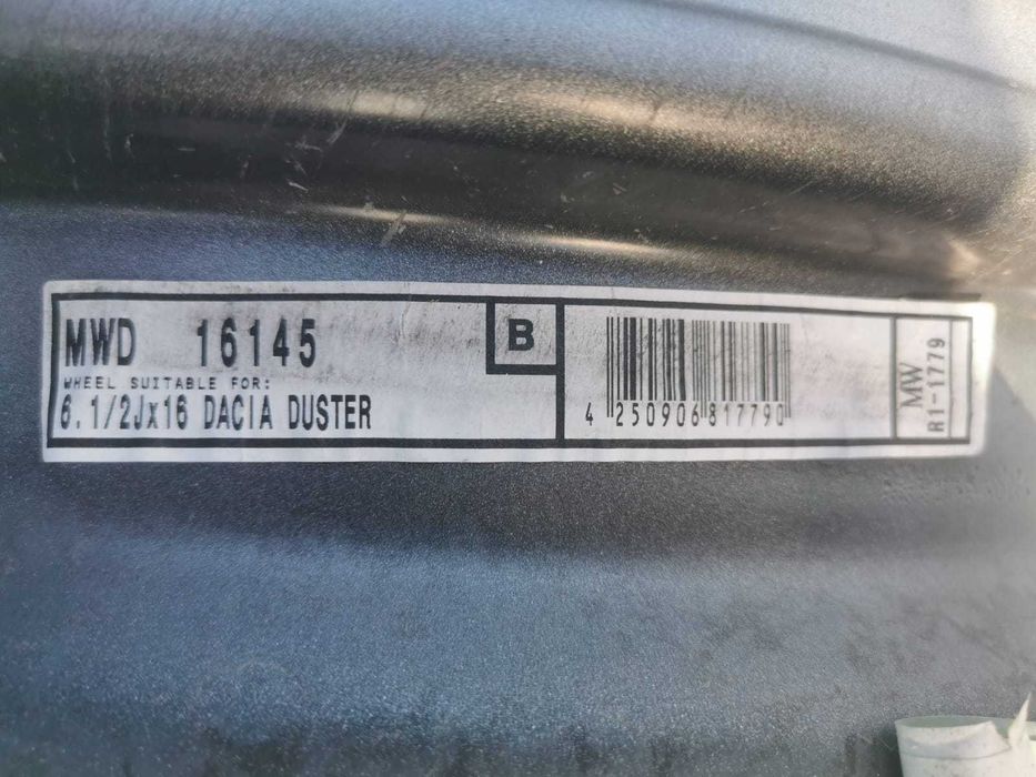 4x felga stalowa 6,5Jx16 Dacia Duster 5x114,3 ET50 nowe