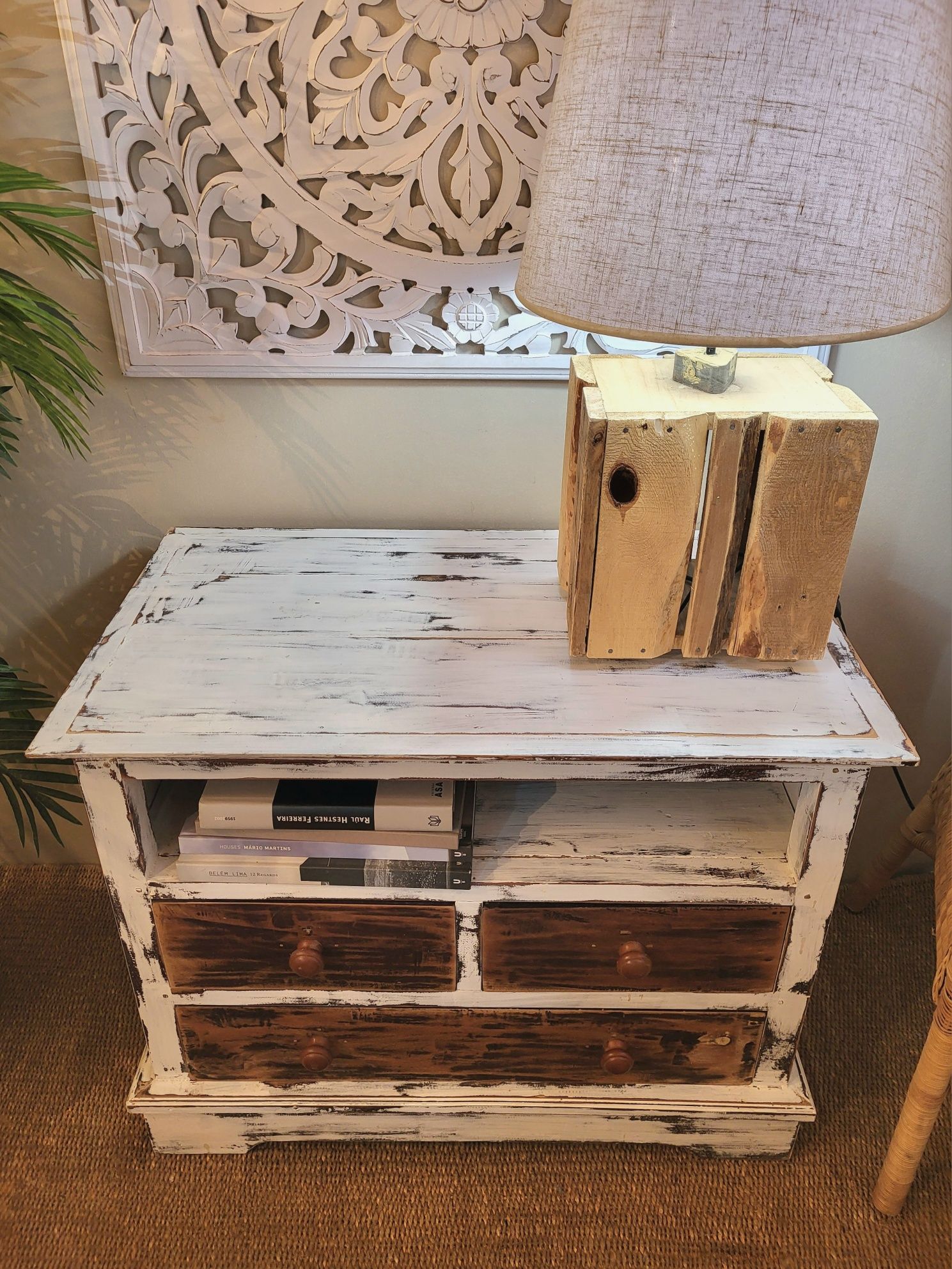aparador, consola, comoda, mesa, indiano, rustico