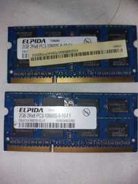 DDR3 4GB (2 х 2GB) PC3 10600S ELPIDA