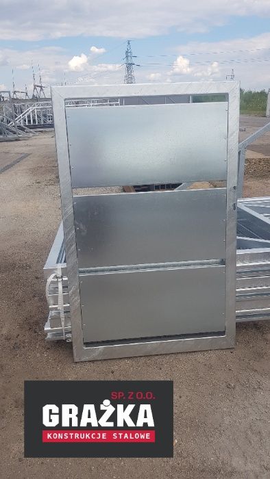 Brama przesuwna i furtka z poziomymi panelami 5x1,72m PRODUCENT
