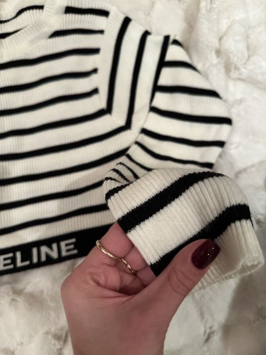 Вкорочена кофтинка в рубчик CELINE, S