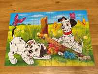 Stare puzzle Trefl 100 - 101 dalmatyńczyków