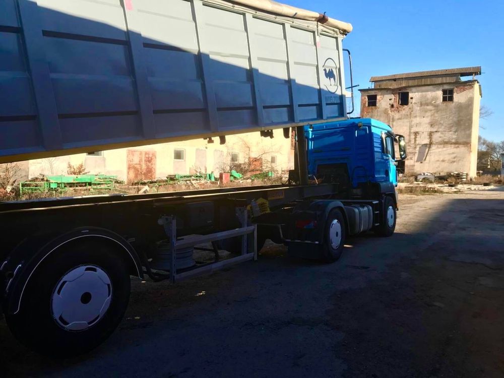 Комплект man tgx tgsнапівпричіп самоскид  38 кубів фура тягач man