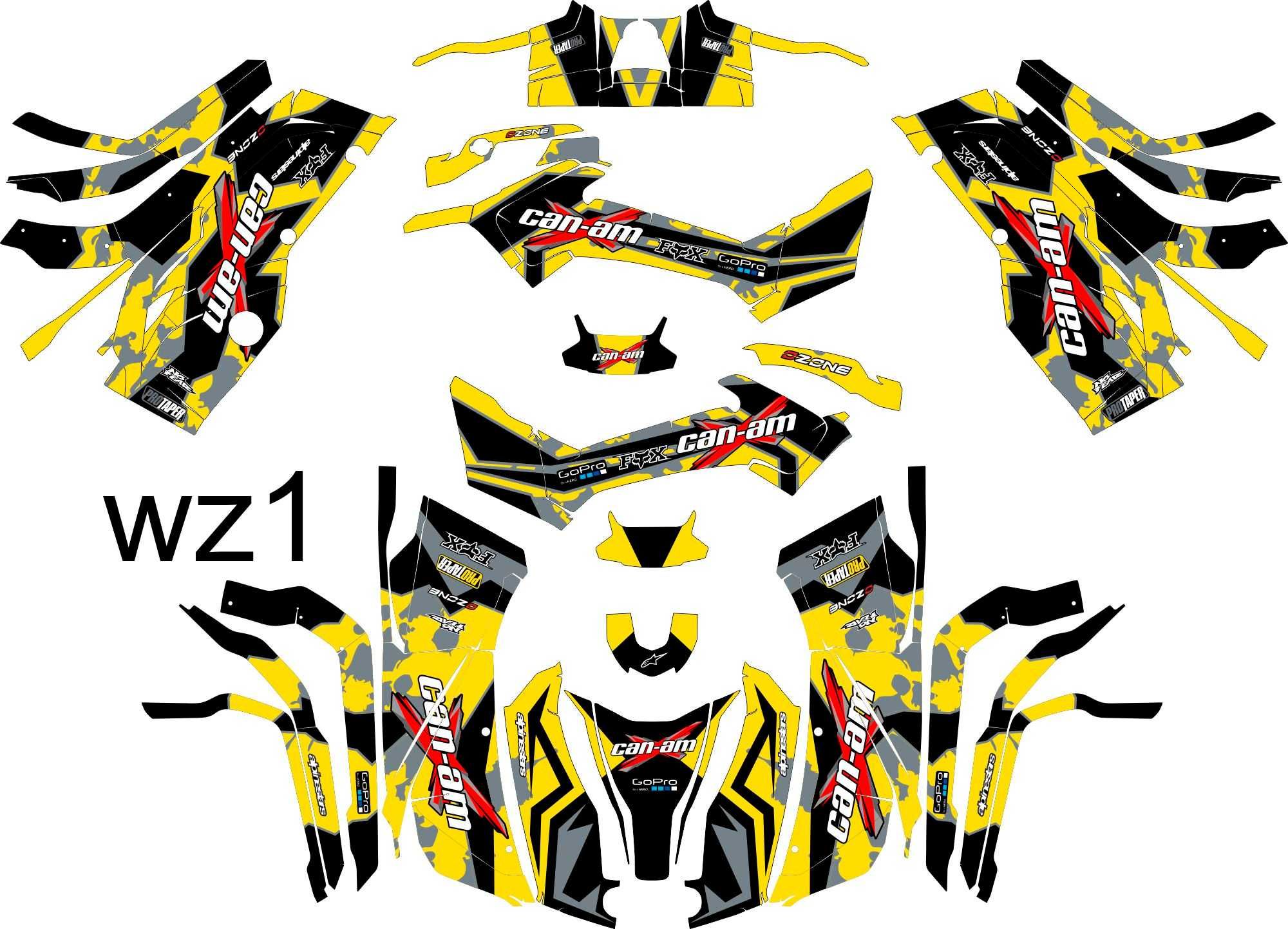 Naklejki Can-am Outlander max 2015+  okleina