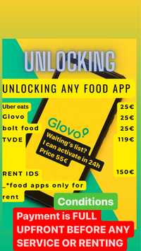 Glovo uber eats services