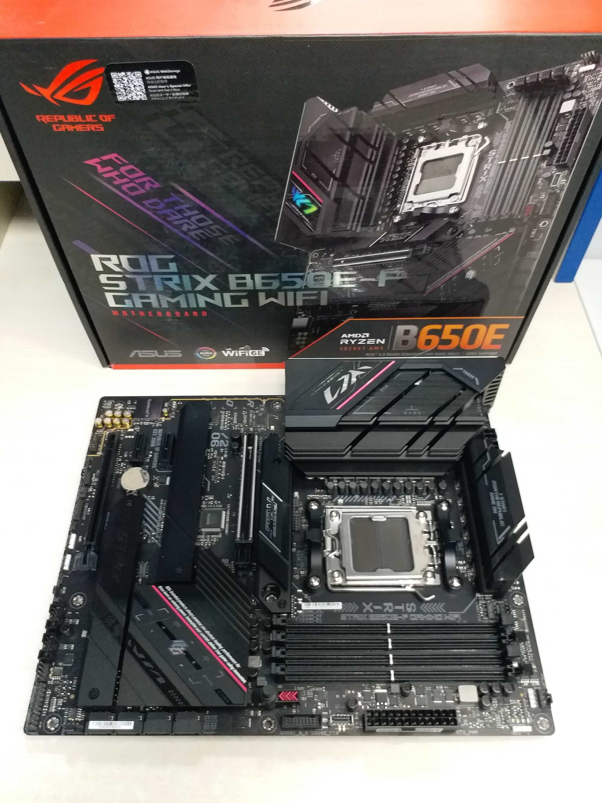 Топ плата Asus ROG Strix B650E-F Gaming WiFi   AM5 DDR5