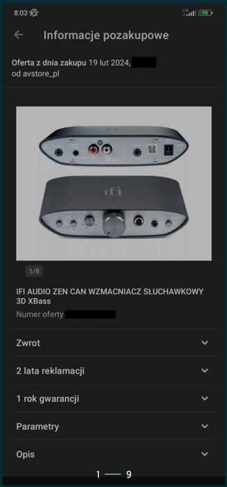 Wzmacniacz słuchawkowy IFI ZEN CAN (Gwarancja do luty 2026)