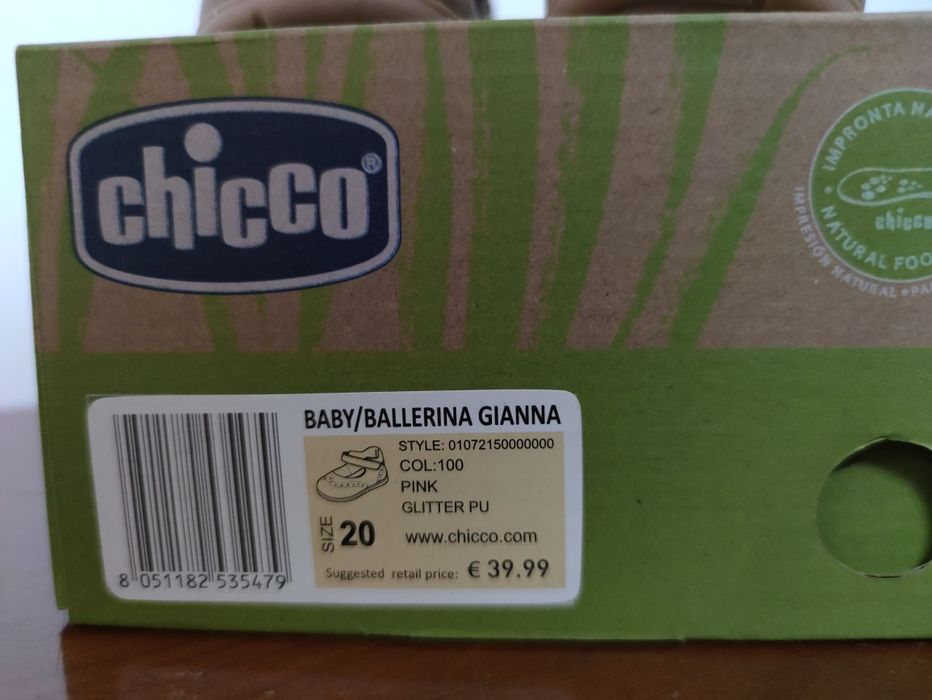 Sapato / Sabrina Gianna Chicco - tamanho 20 (novas, nunca foram usadas