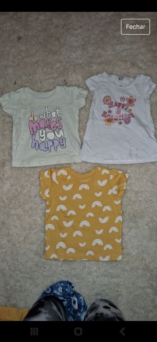 Pack 3 t-shirts 12-18 meses