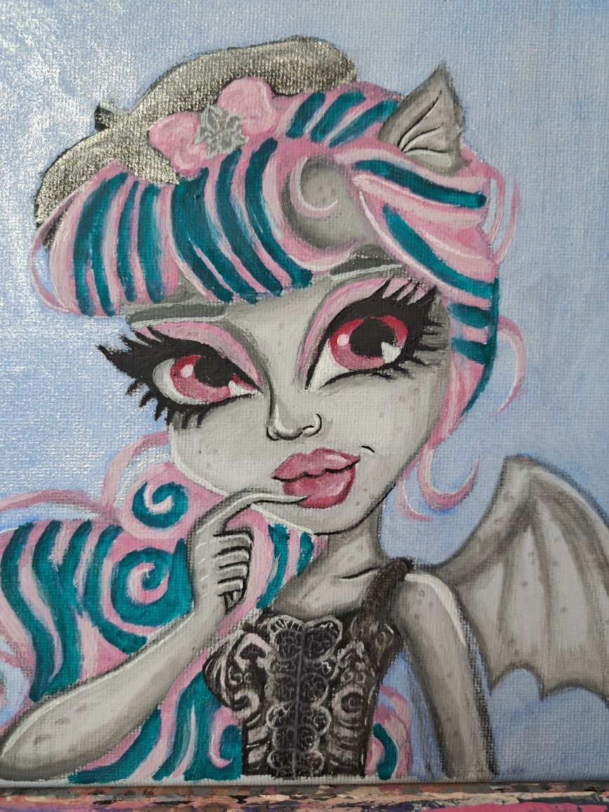Rochelle obraz monster high obraz ręcznie malowany handmade rękodzieło