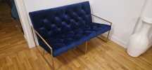 Elegancka sofa dwuosobowa , design, velur