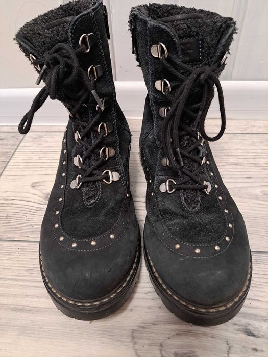 Buty zimowe, rozmiar 36, skóra naturalna