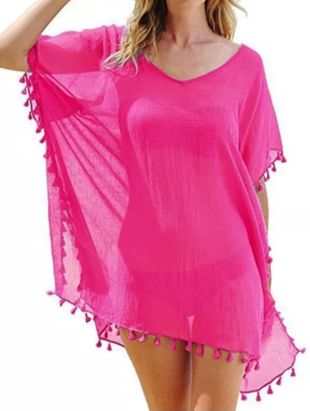 Vestidos Cobertura para biquini feminino, verão praia piscina Novos