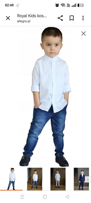 r.104 cm, biała koszula polskiego producenta