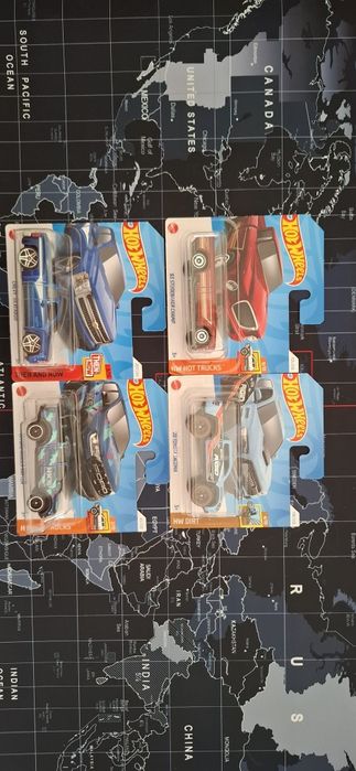 Pack de 4 hot wheels