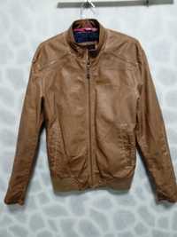 Кожаная куртка ZARA мужская (синтетическая кожа). (1018)