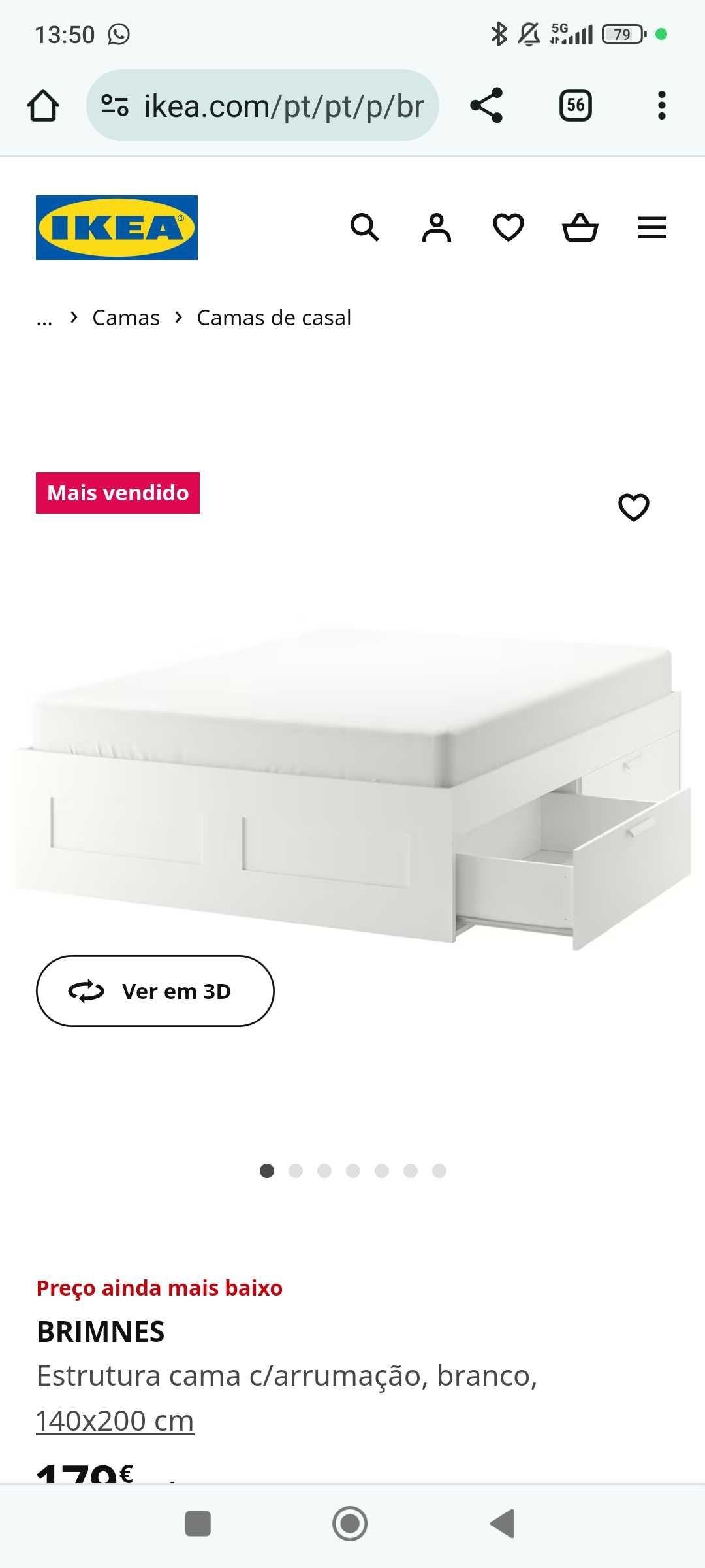 Cama IKEA quase nova