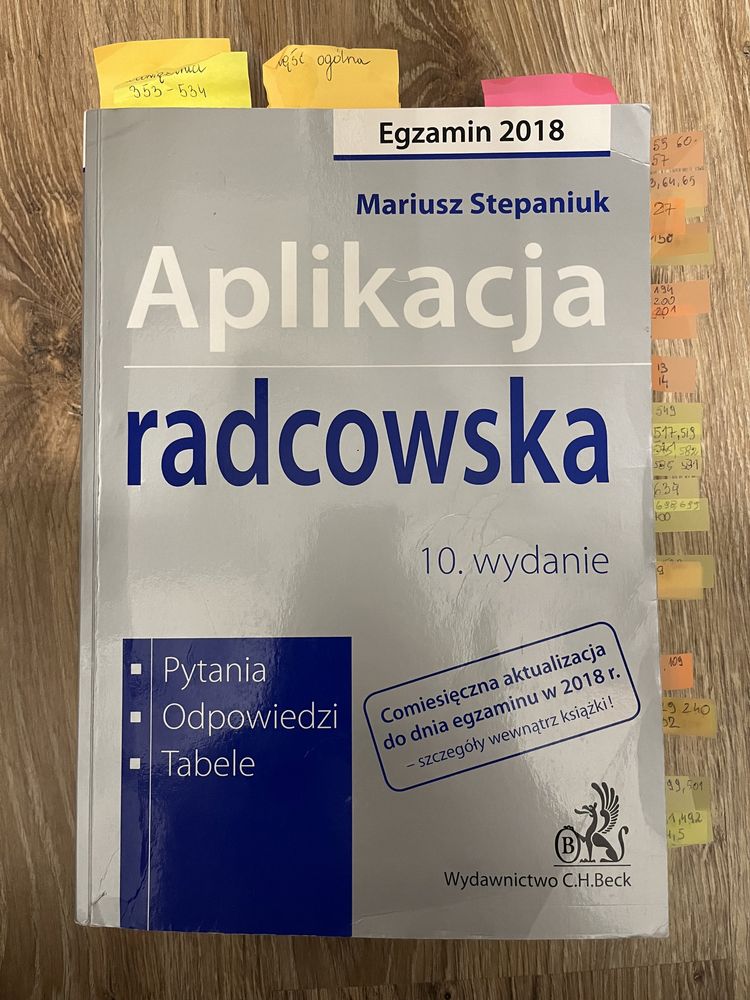 Aplikacja radcowska testy do egzaminu 10. Wydanie egzamin 2018