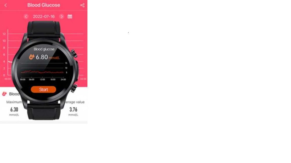 Smartwatch najlepszy do pomiaru cukru i nie tylko patrz opis