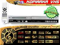 Przegrywarka KOPIARKA kaset VHS na DVD zgraj archiwum PHILIPS DVDR630V