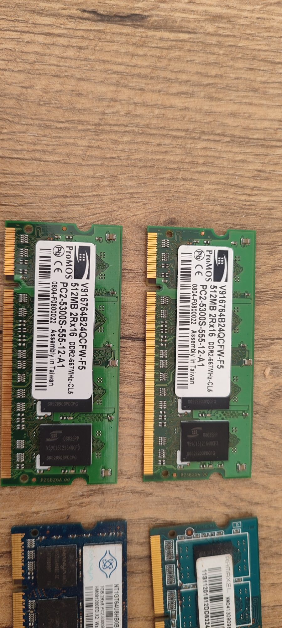 Pamięci RAM laptop komputer