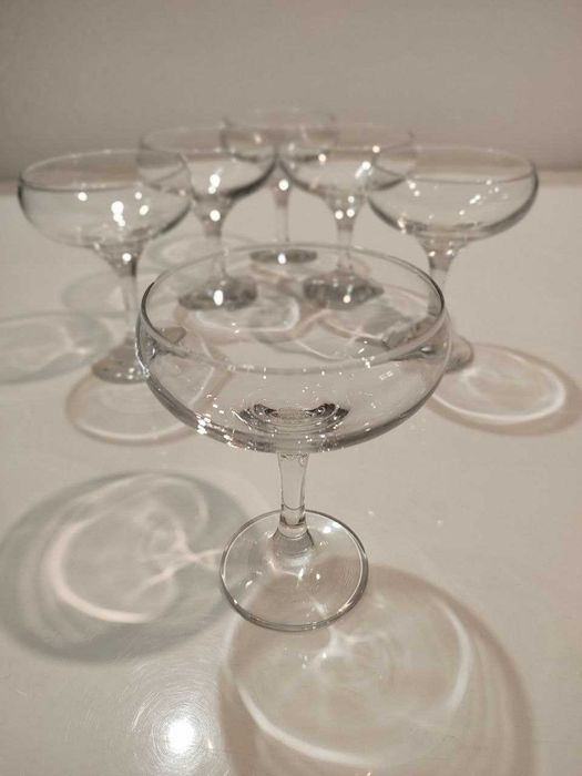 Набір шампанок-блюдець 220 мл 6 шт