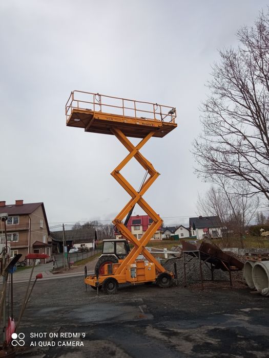Wynajem Podnośnik Nożycowy Platforma 15m. Podpory KOTERBA