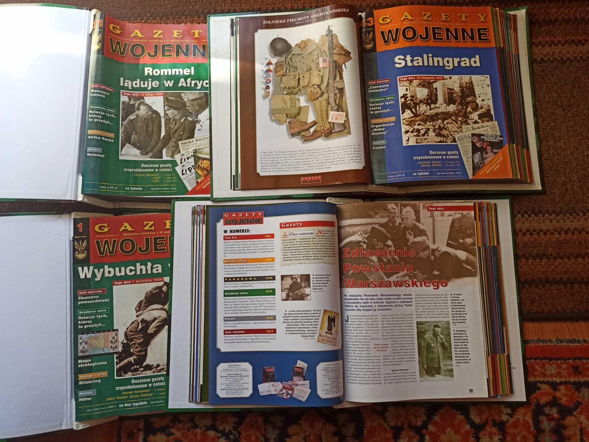 Sprzedam kolekcje " Gazety Wojenne"