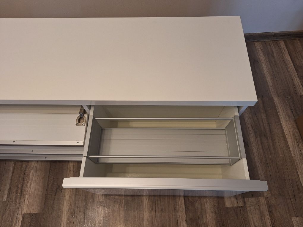 Szafka rtv Ikea Besta biały połysk