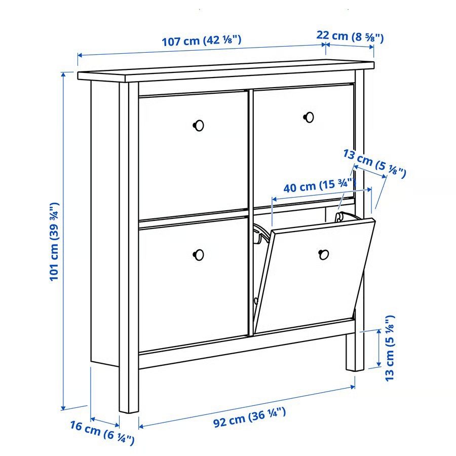 Sapateira branca IKEA