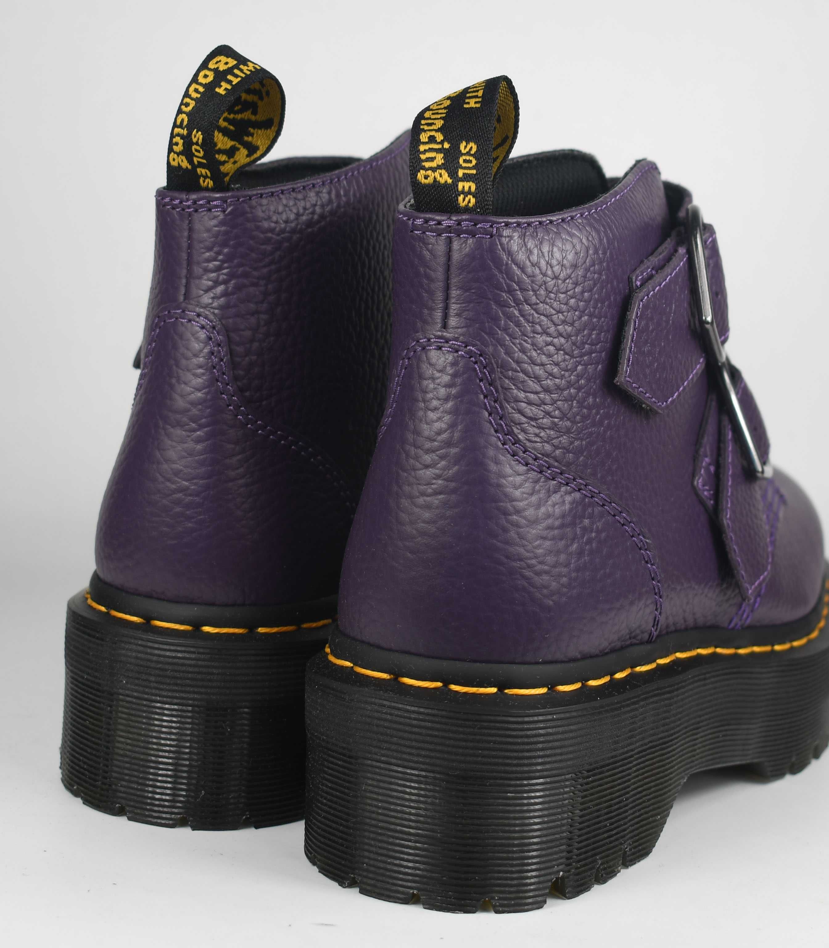 Nowe Dr. Martens Devon Heart Leather Platform Boots roz. 38