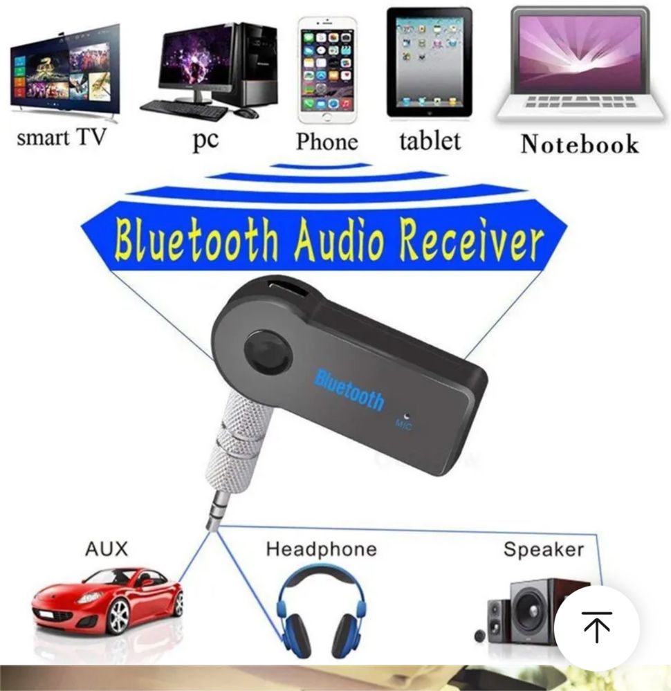 Adaptador Receptor Bluetooth 5.0 AUX 3.5