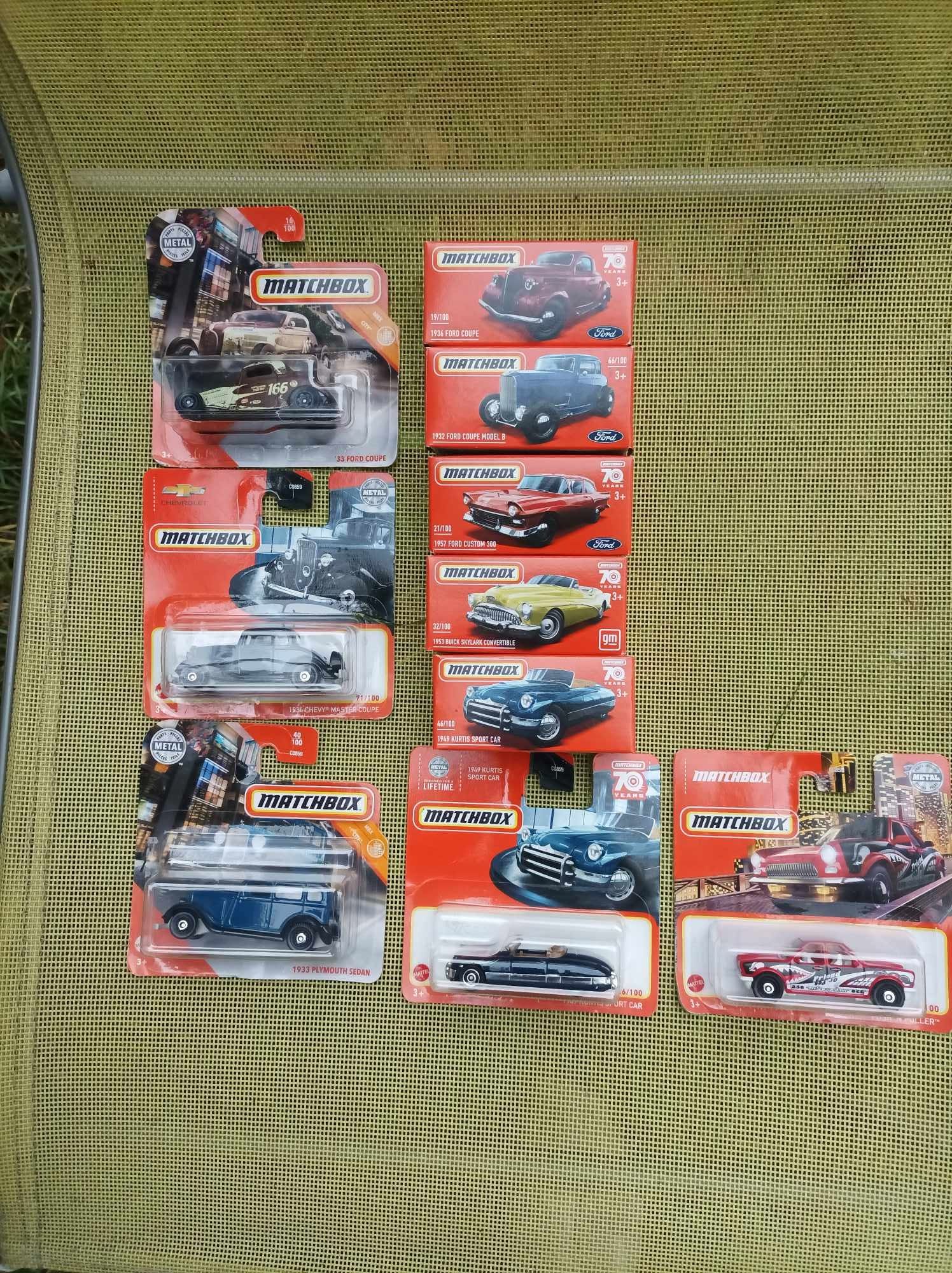 10 modeli amerykańskich samochodów retro z lat 30-70 z Matchebox