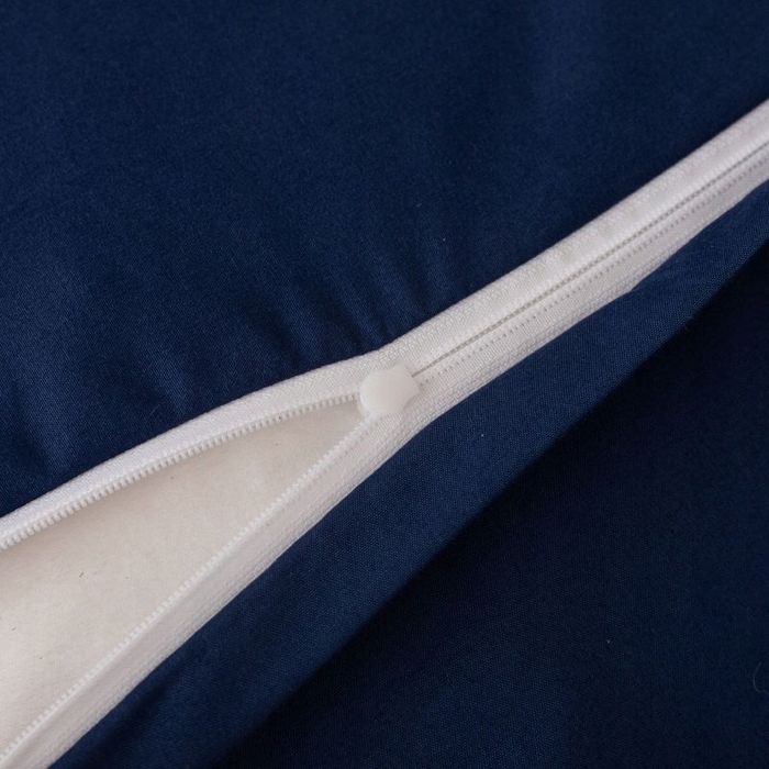 Pościel 140x200/2cz poszewki 70x80 gładka z Haftem Lumera komplet Nieb