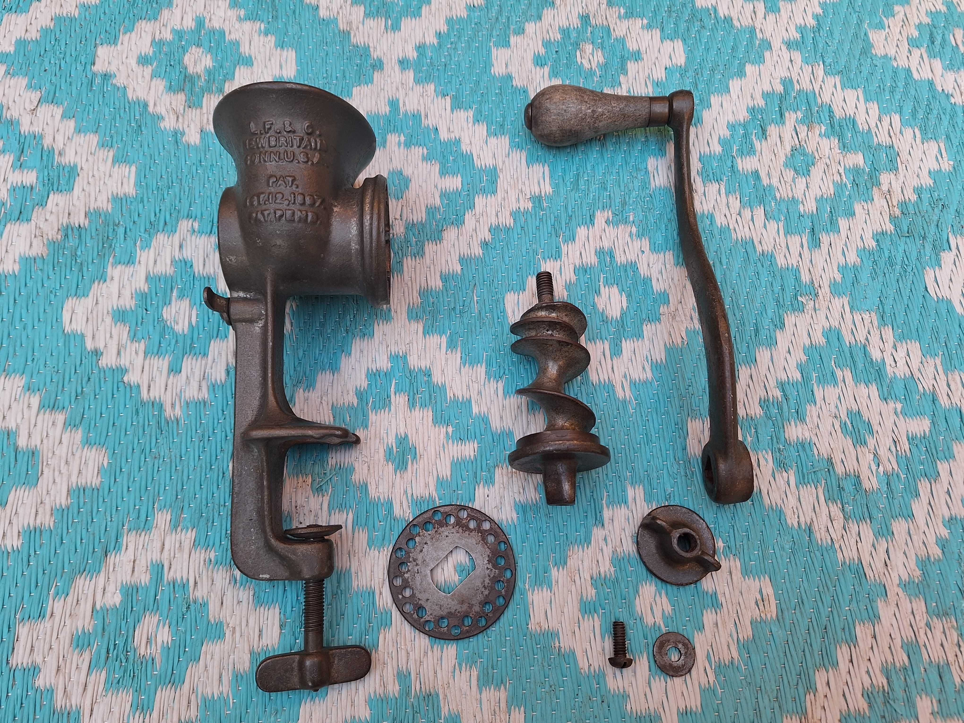 Stara1897Maszynka do mielenia z USA Climax Food Chopper 52 WYSYŁAM Olx