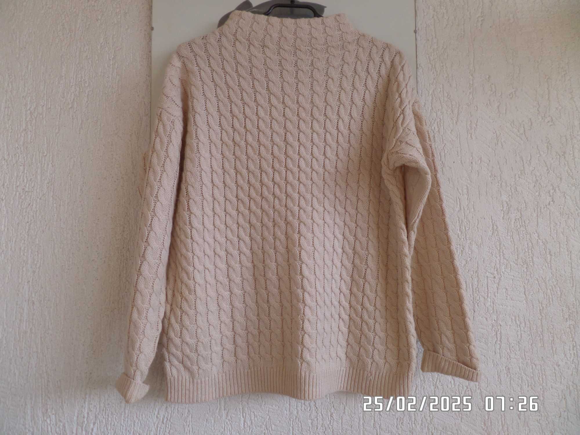 Mango  sweter warkoczowy splot M