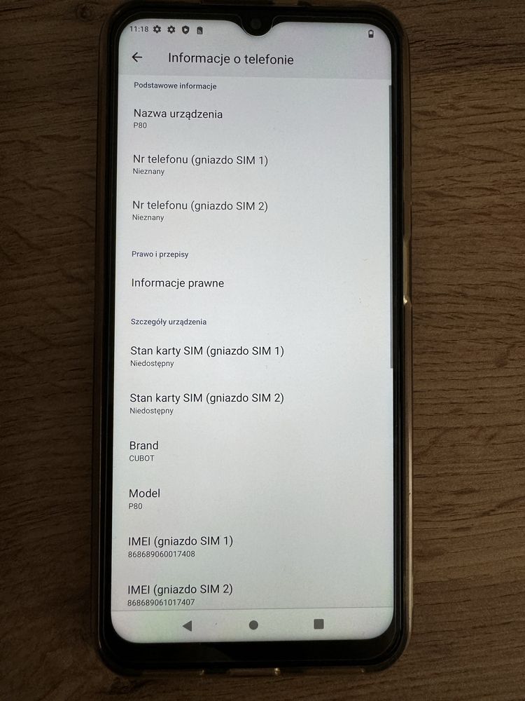 Smartfon Cubot P80 16/256 16GB RAM 256 ROM Android 13 Salon PL