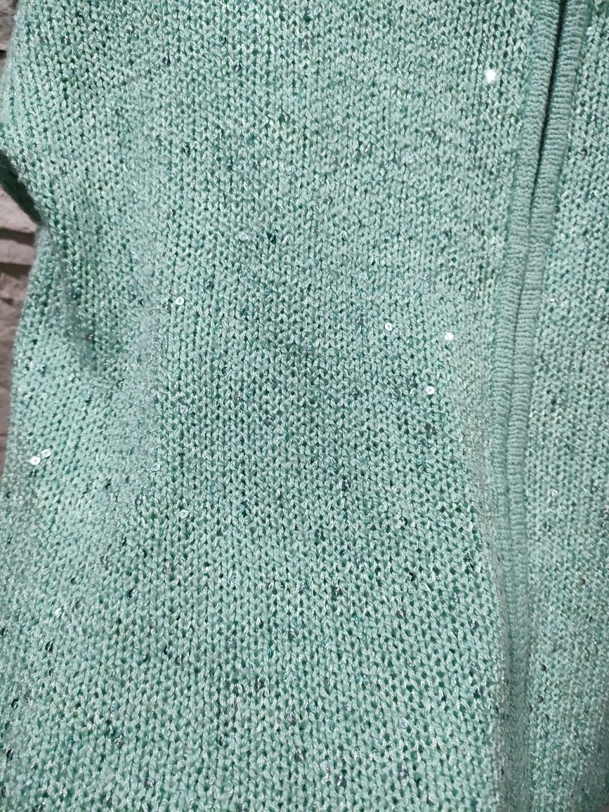 Śliczny elegancki damski sweterek sweter z cekinami ONLY rozmiar L