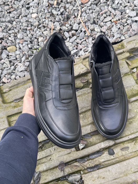 Чоловічі черевики шкіра на хутрі 42-27.5 см