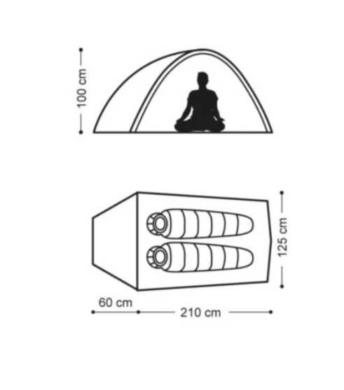 ULTRALEKKI Namiot cloud up 2 20D naturehike 1,8 kg