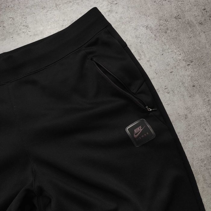 MĘSKIE Dresy Slim Fit Spodnie Sportowe Joggery Nike Czarne AIR MAX