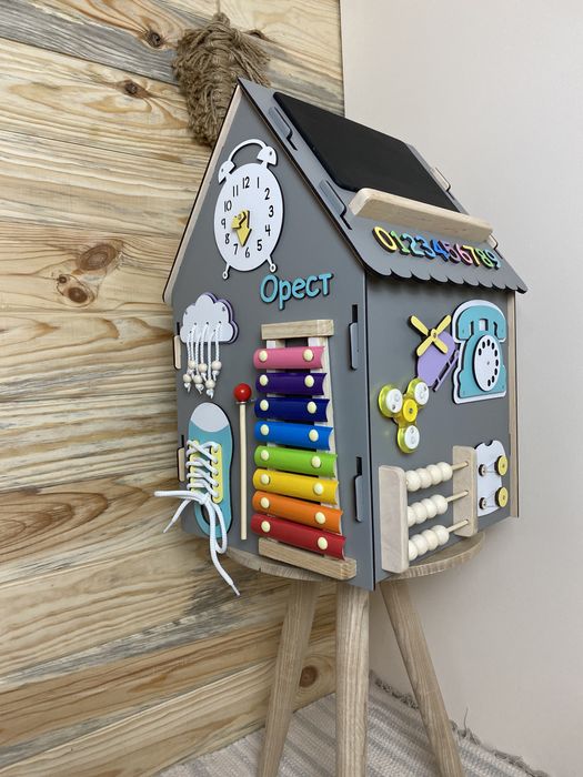 Бізібудинок 30х50 см, для хлопчика, подарунок похреснику