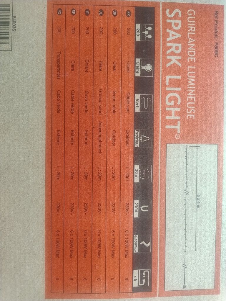 Lampki choinkowe  zewnętrzne 200sztuk
