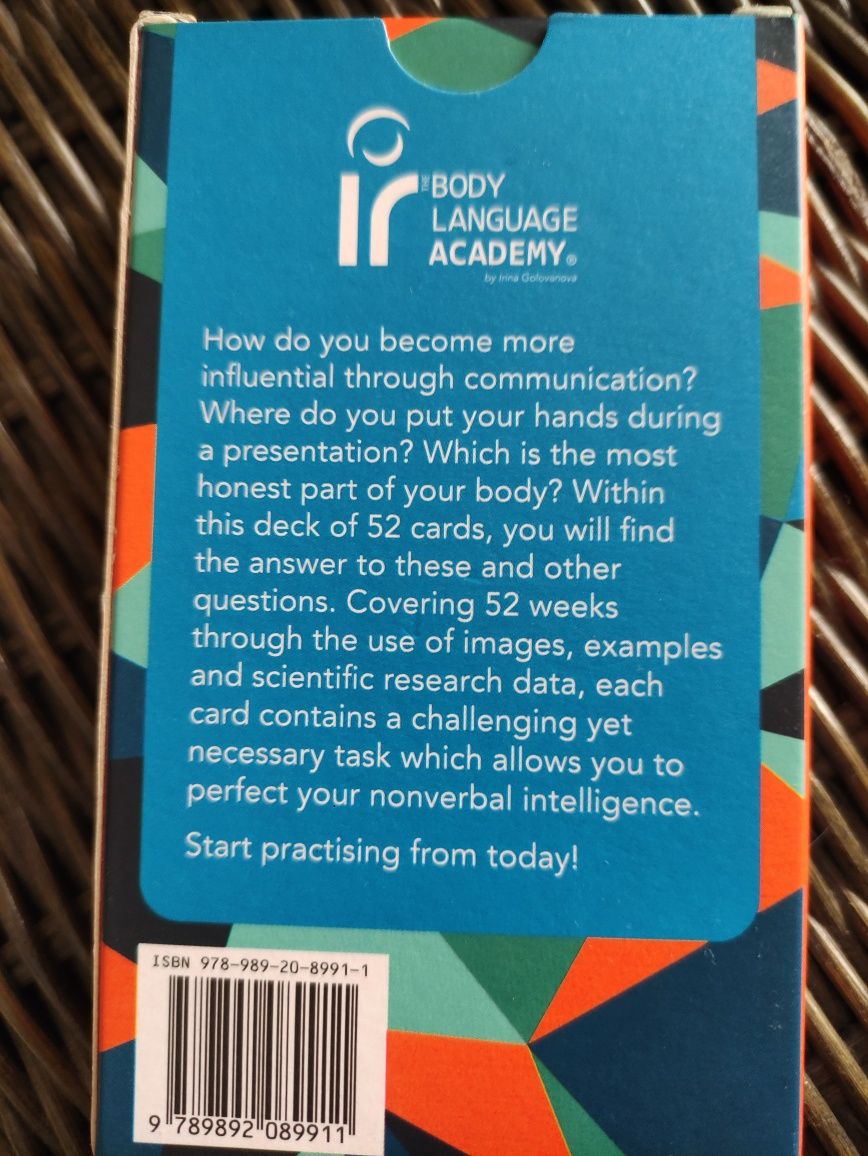 Nonverbal Intelligence 52 cards for diligence