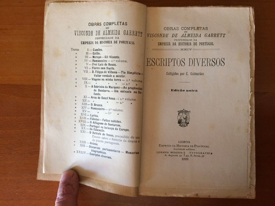 Escriptos Diversos - Almeida Garret (1899)