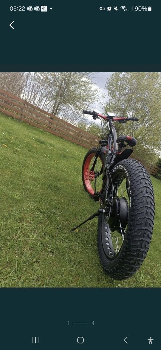 Rower elektryczny fat bike