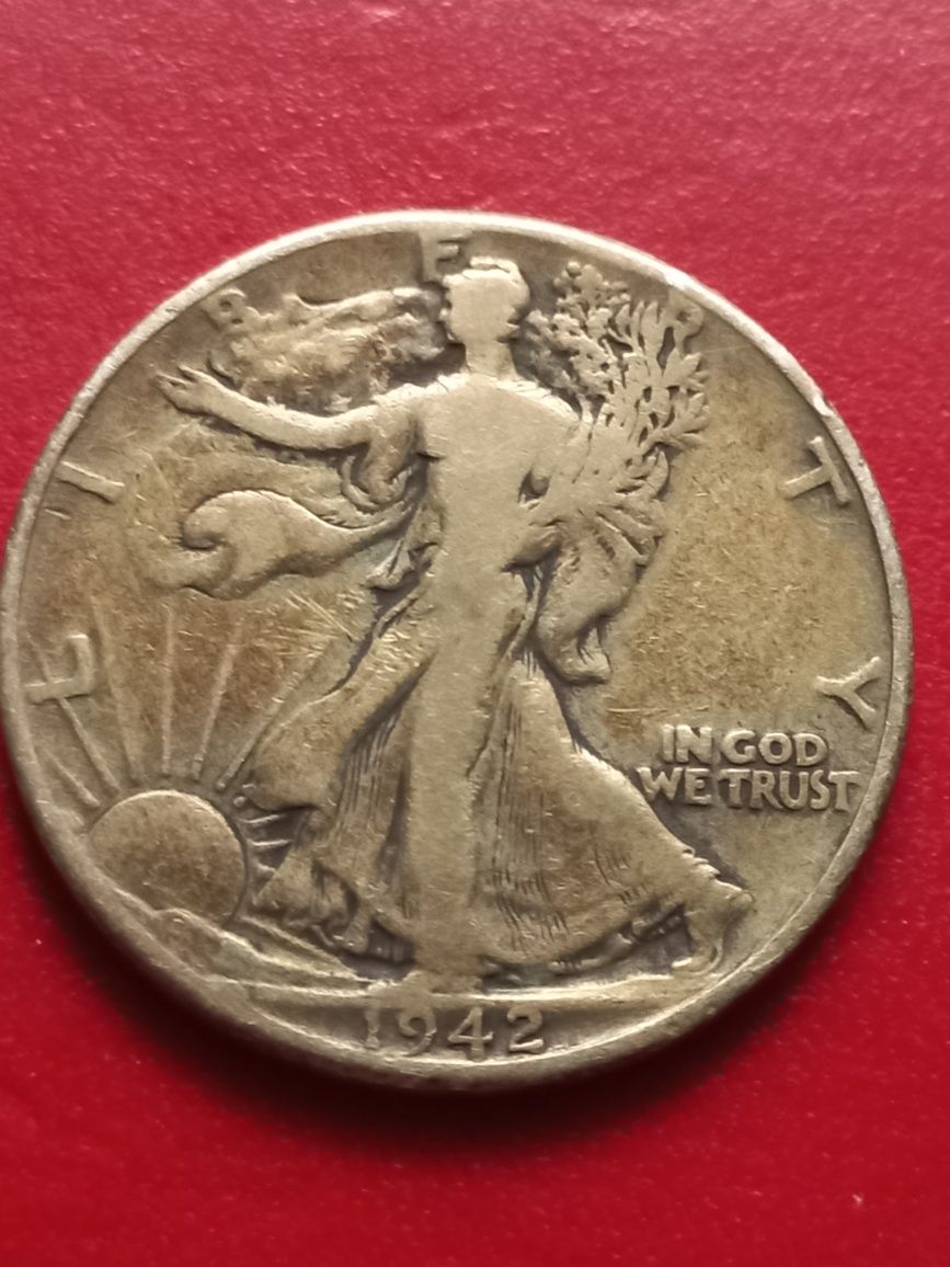 USA - Stany Zjednoczone - 1/2 dolara 1942 r. - srebro