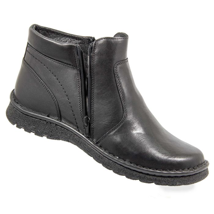 Trzewiki męskie BUTY ocieplane skóra POLSKIE szerokie haluksy 128